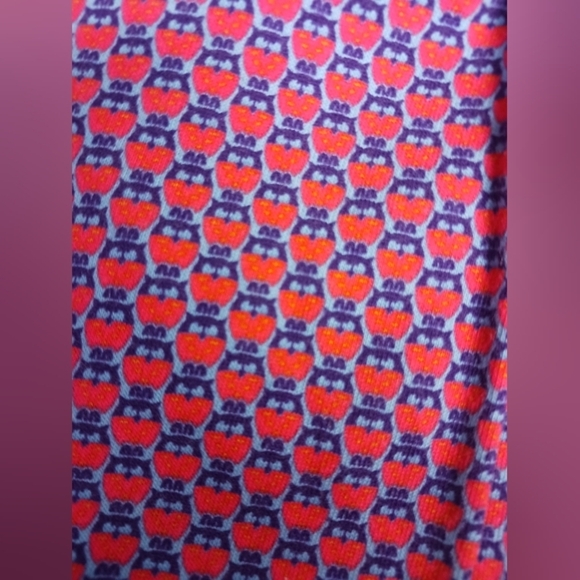 Hanna Andersson Dress Girls Purple and Coral Owl Size 130 (6-8) Medium - Picture 4 of 5